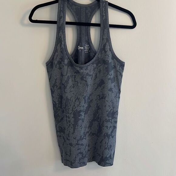 Zyia Active Racerback Tank Top, Gray, Women’s Large, Exercise / Work Out - Picture 3 of 7